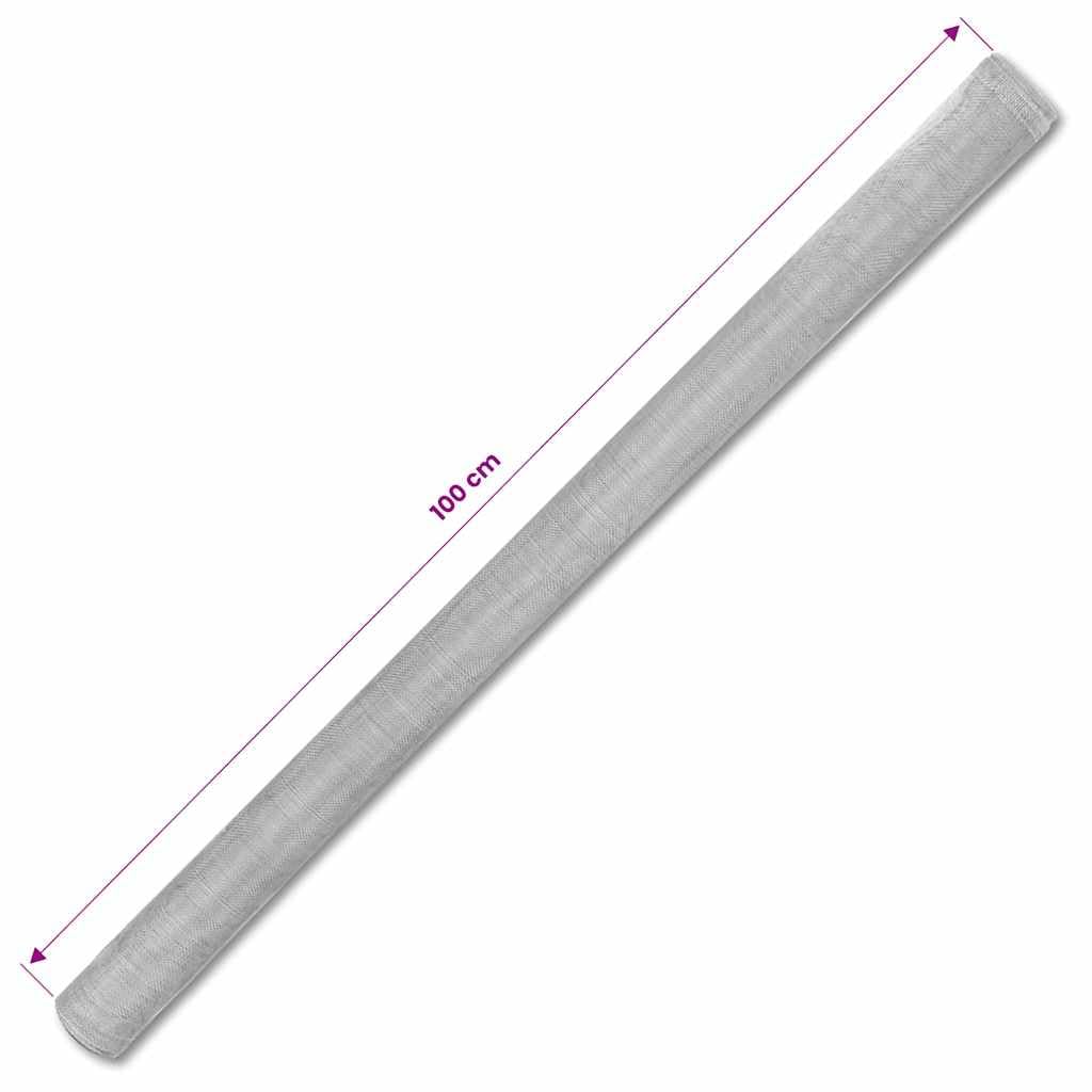Aluminum Mesh Screen 39.4"x196.9" Silver T90401
