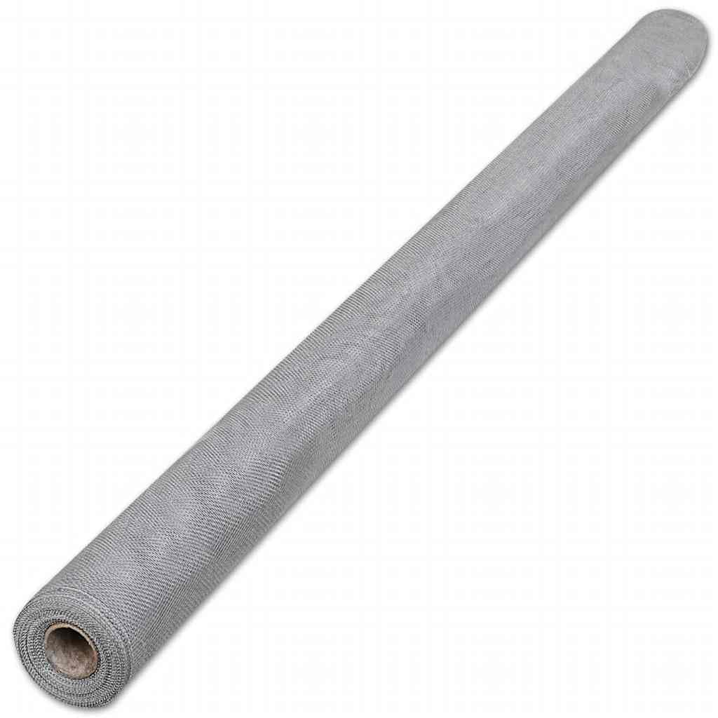 Aluminum Mesh Screen 39.4"x196.9" Silver T90401