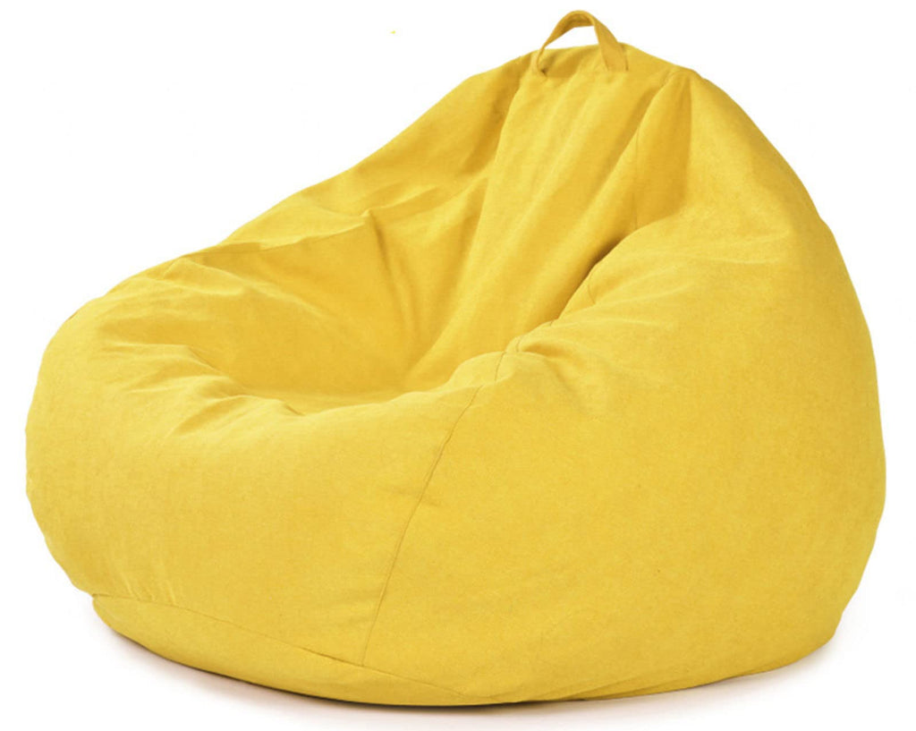 Memory Foam Bean Bag Chair Yellow 90X110cm L74060