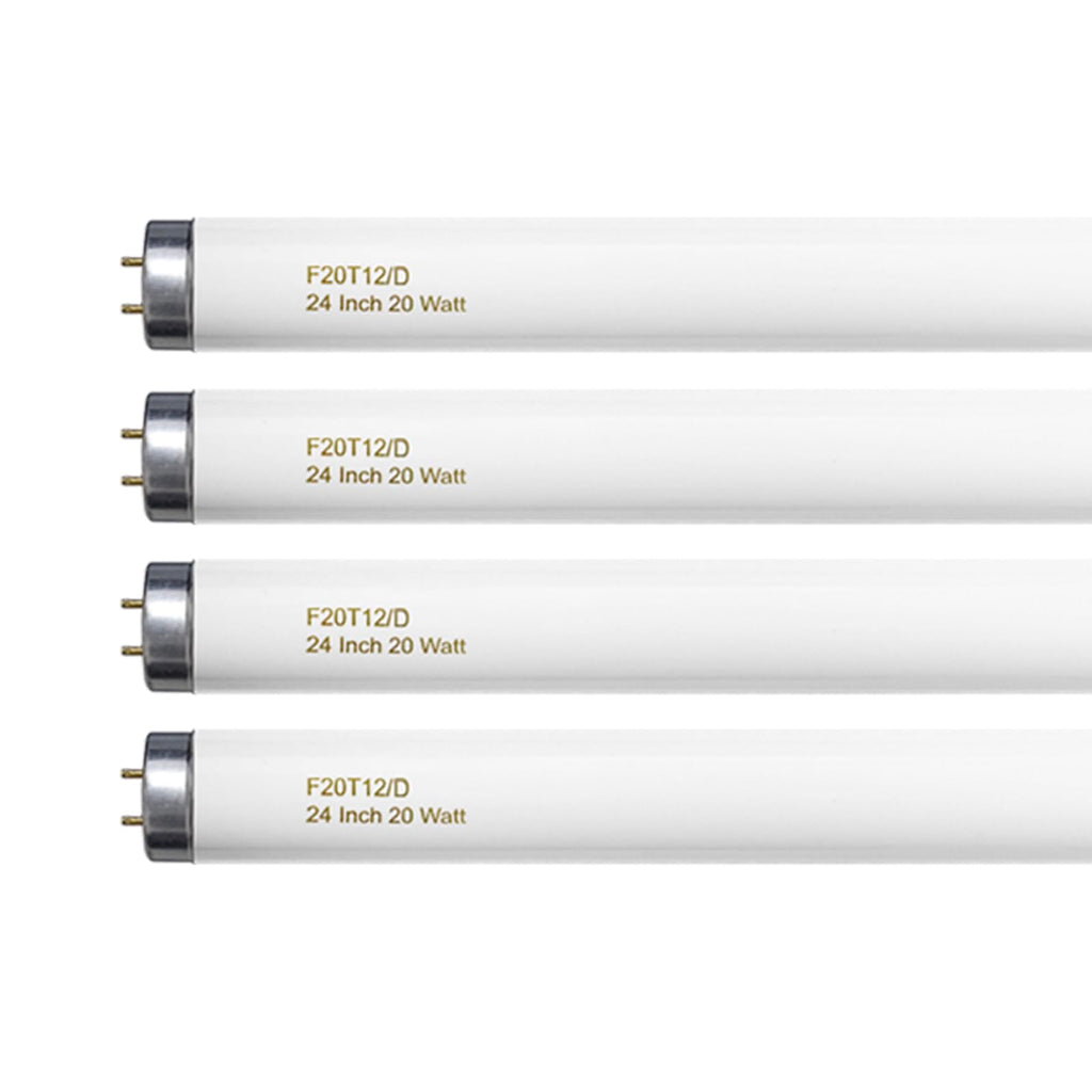 20 Watt T12 Fluorescent Tube Light Bulb Daylight 4 Count W1430