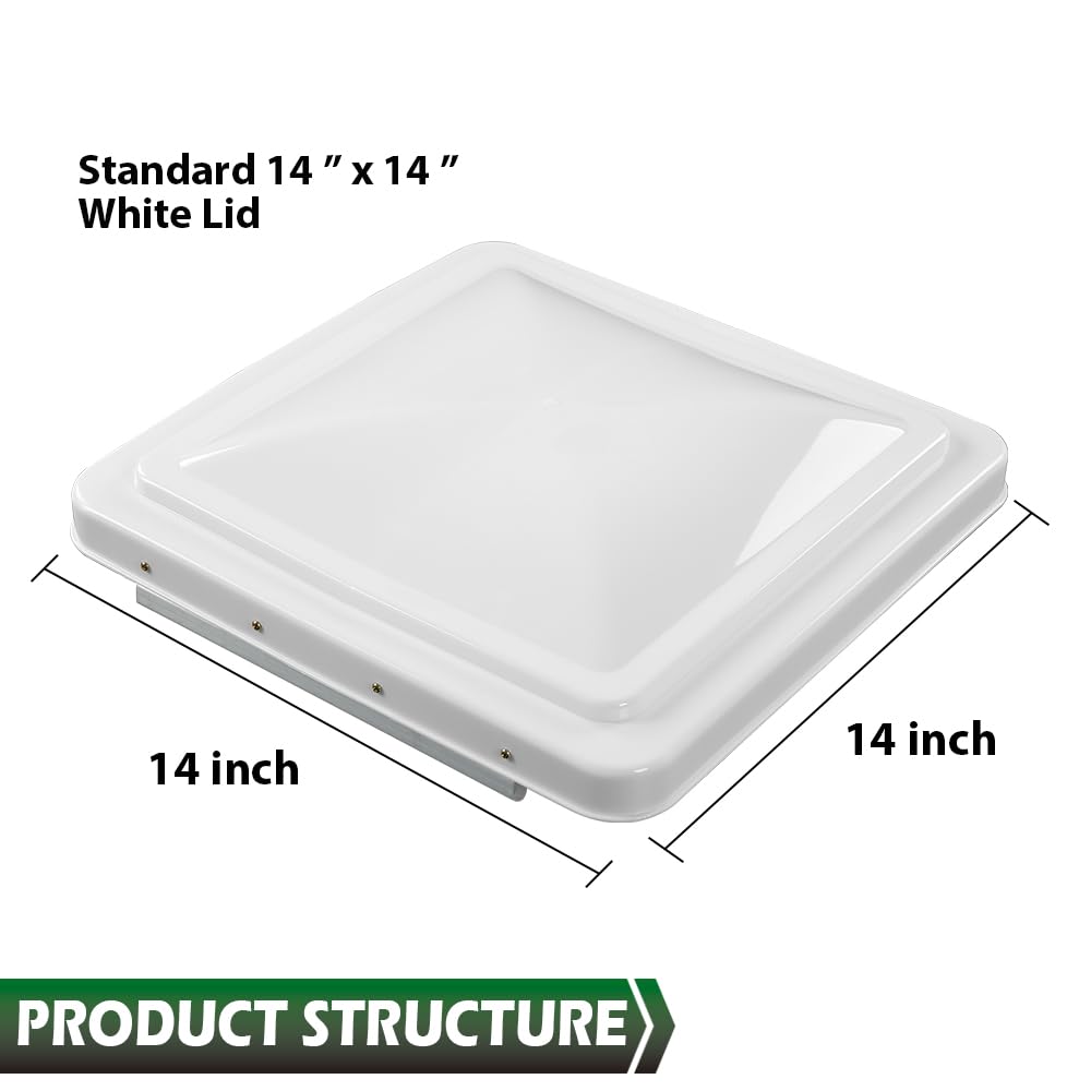 White 14" x 14" Roof Vent Cover Y33296