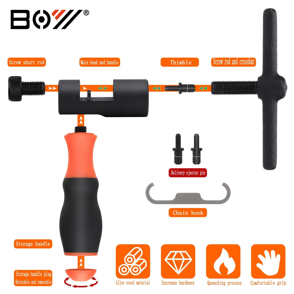 Bike Chain Breaker Tool Set Chain Checker 1-12 Speed K86611