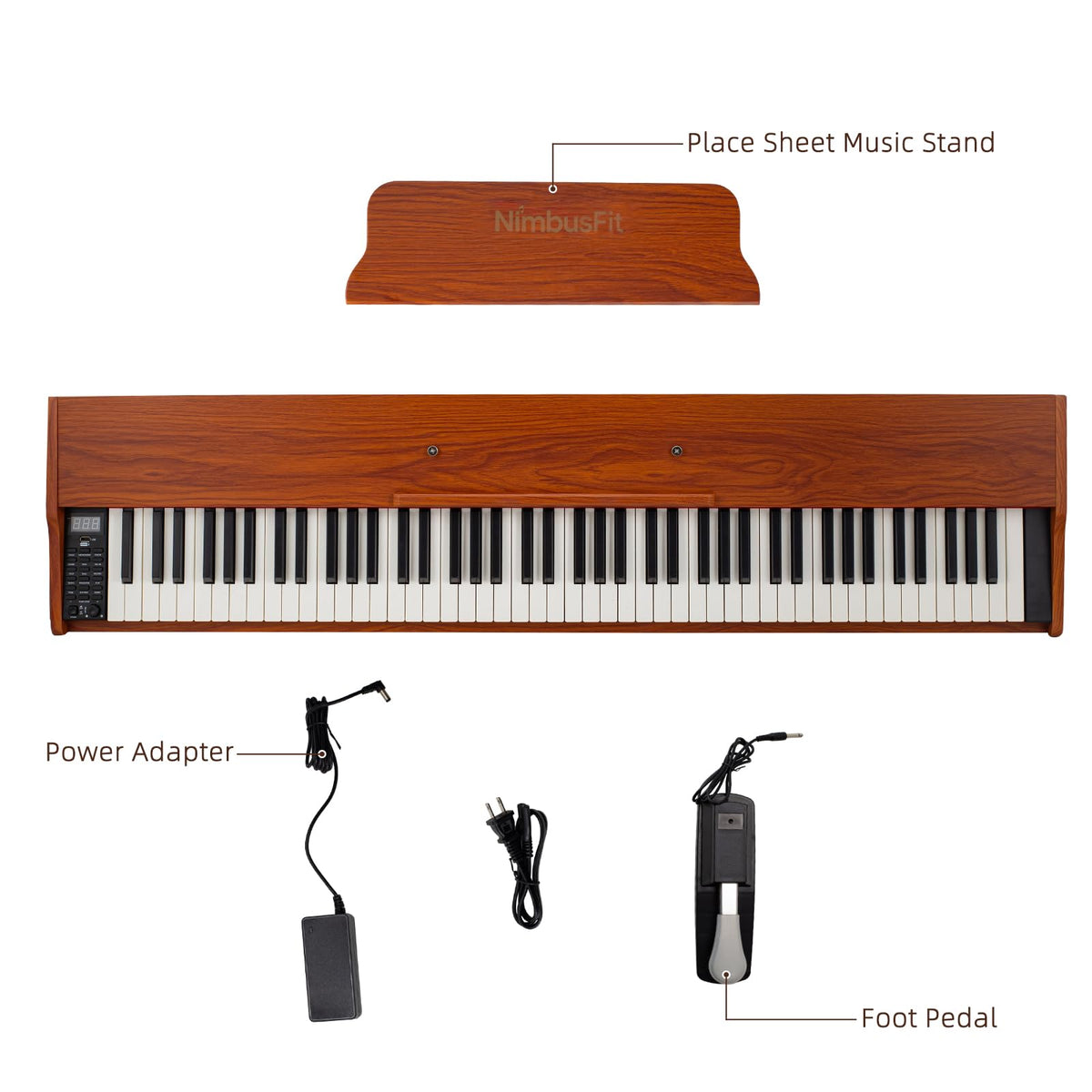 88 Keys Hammer Weighted Digital Piano Q2793