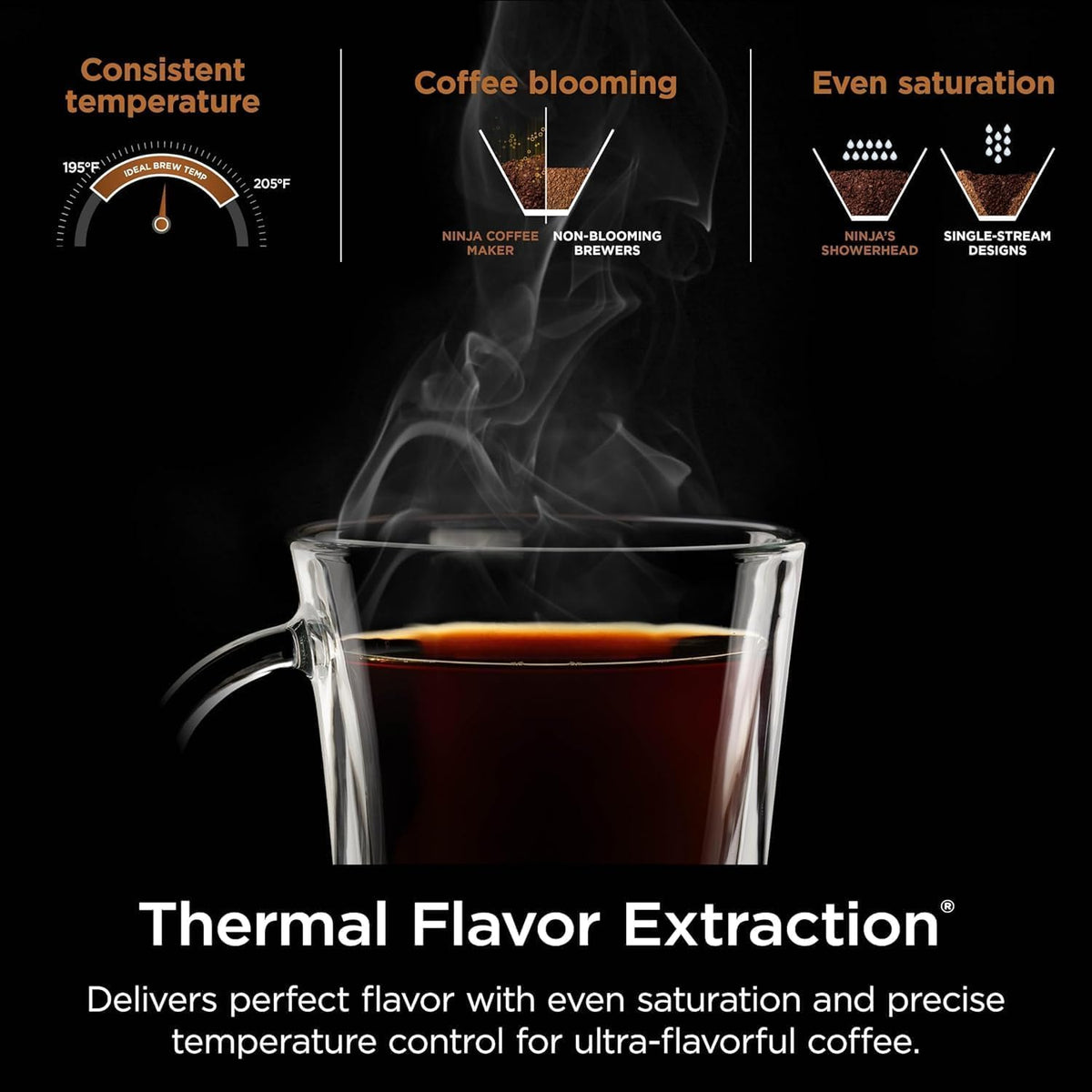 Hot & Iced XL Coffee Maker with Rapid Cold Brew, 8 Sizes, Black I579