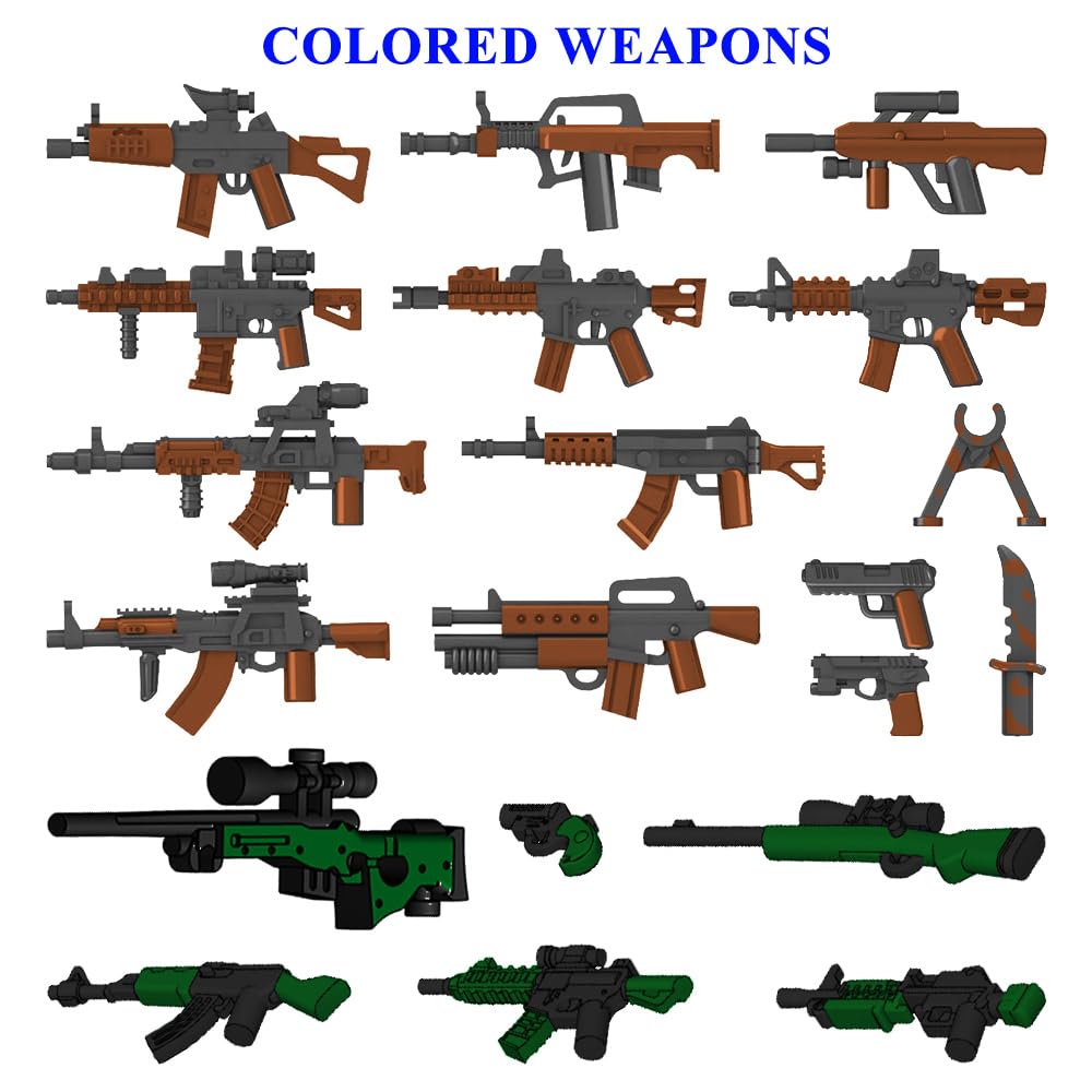 Military Weapon Set with Helmet Body Armor Cloak and Motorcycles A4050