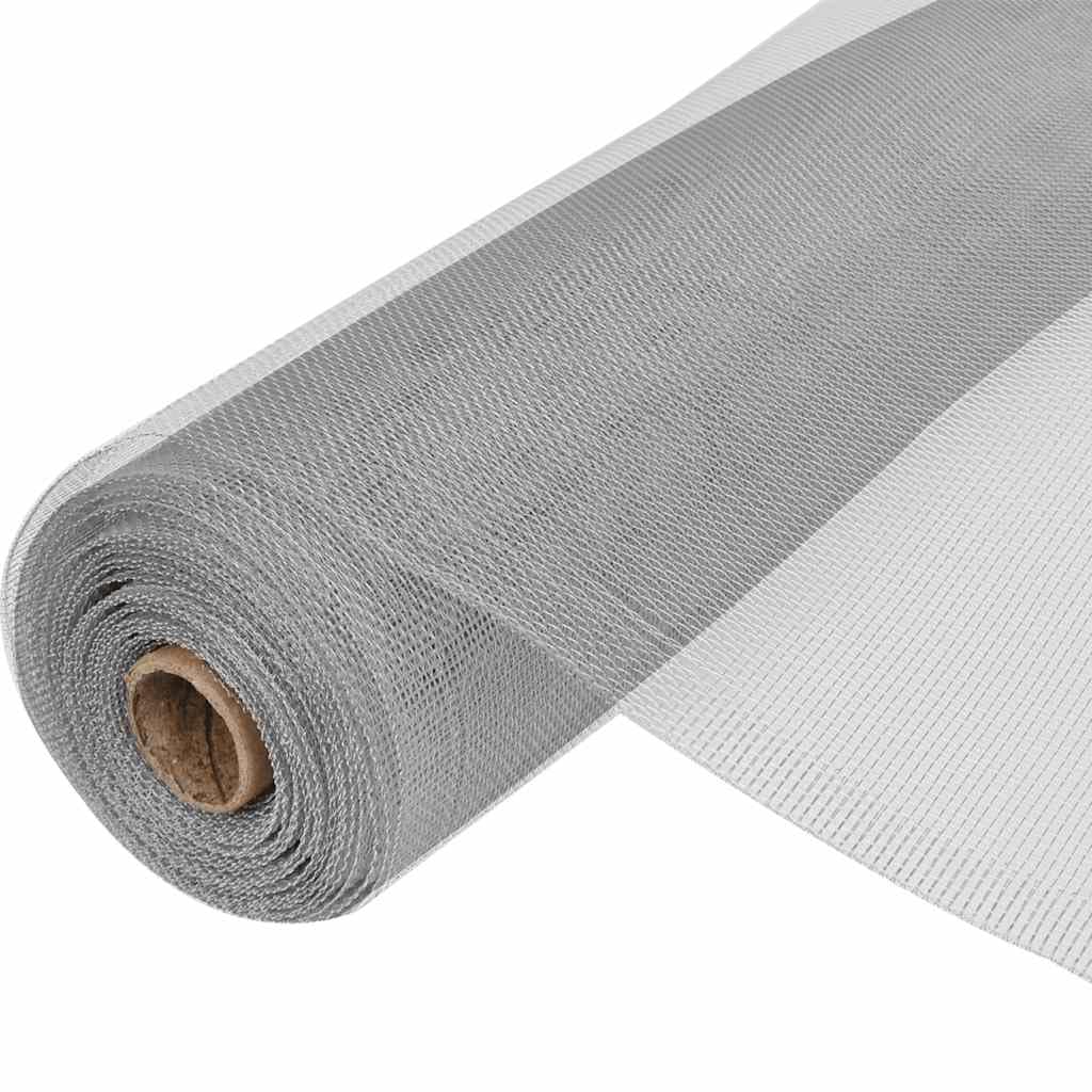 Aluminum Mesh Screen 39.4"x196.9" Silver T90401