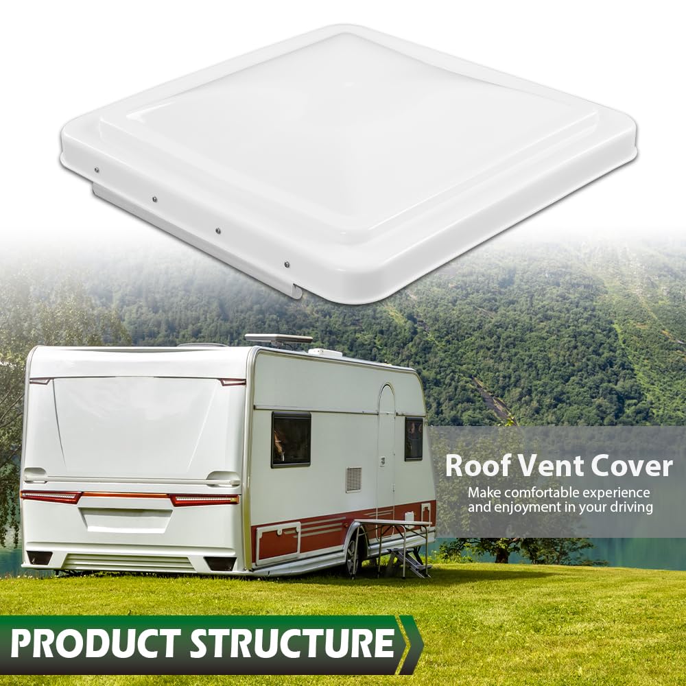 White 14" x 14" Roof Vent Cover Y33296