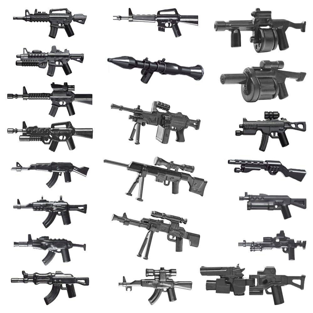Military Weapon Set with Helmet Body Armor Cloak and Motorcycles A4050