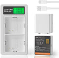 LCD Dual Charger with 2-Pack Batteries 3.85V 4800mAh B7982