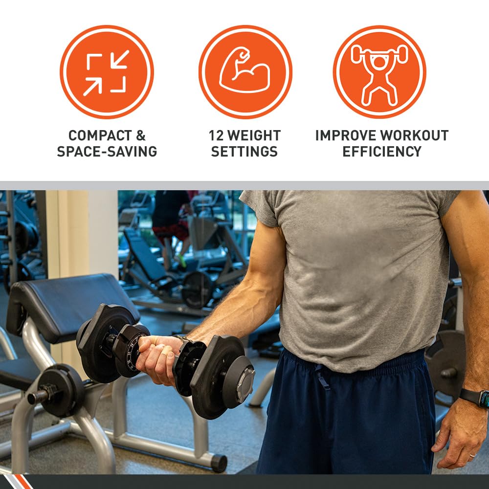 40 Pound Adjustable Dumbbells Z1552