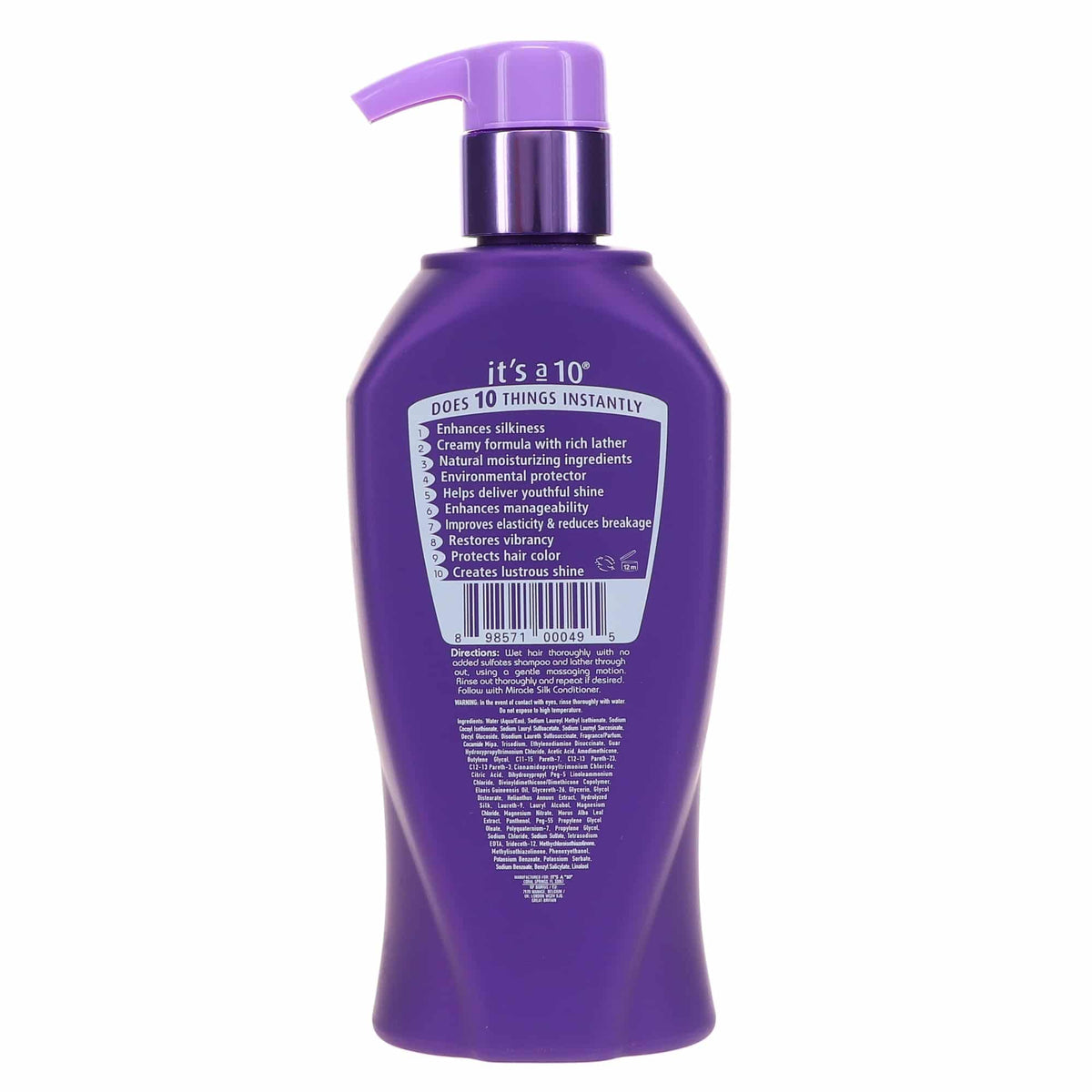Silk Shampoo 10 Oz L3050