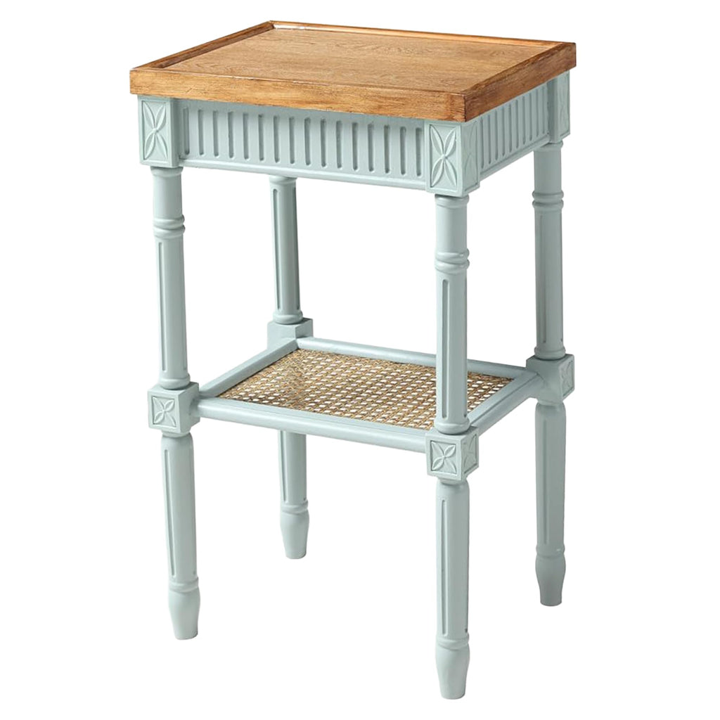 Pale Mint Blue Tray Top End Table A25143