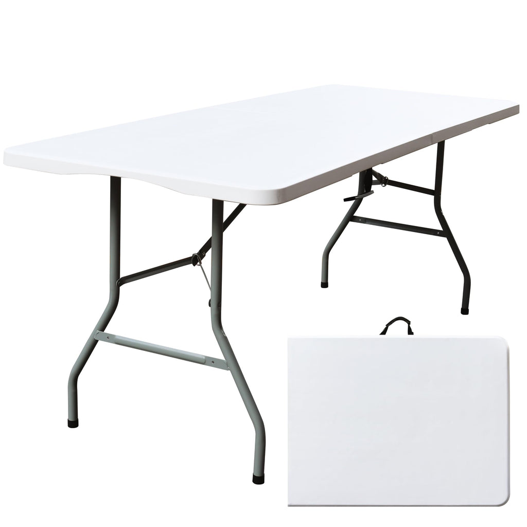 White 6FT Foldable Plastic Table H2162
