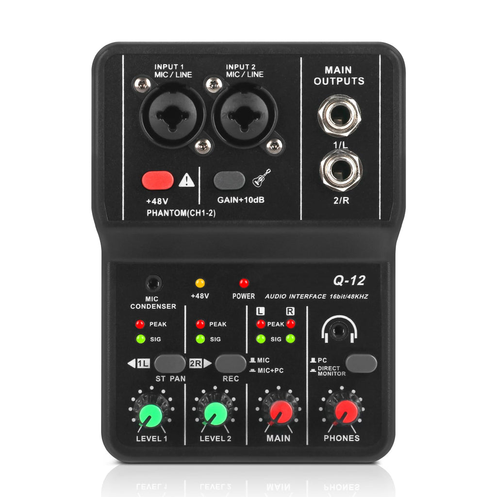 USB Audio Interface with XLR and 3.55m Microphone Jack T965