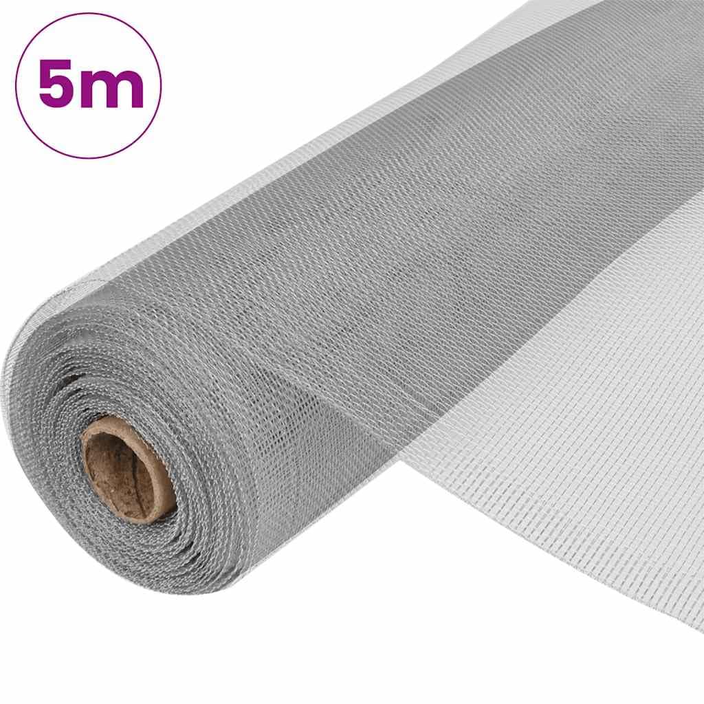 Aluminum Mesh Screen 39.4"x196.9" Silver T90401
