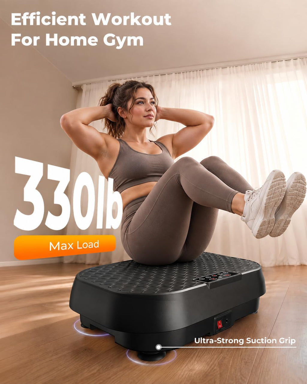 Vibration Plate Exercise Machine 99 Speeds 330 LBS Capacity N645