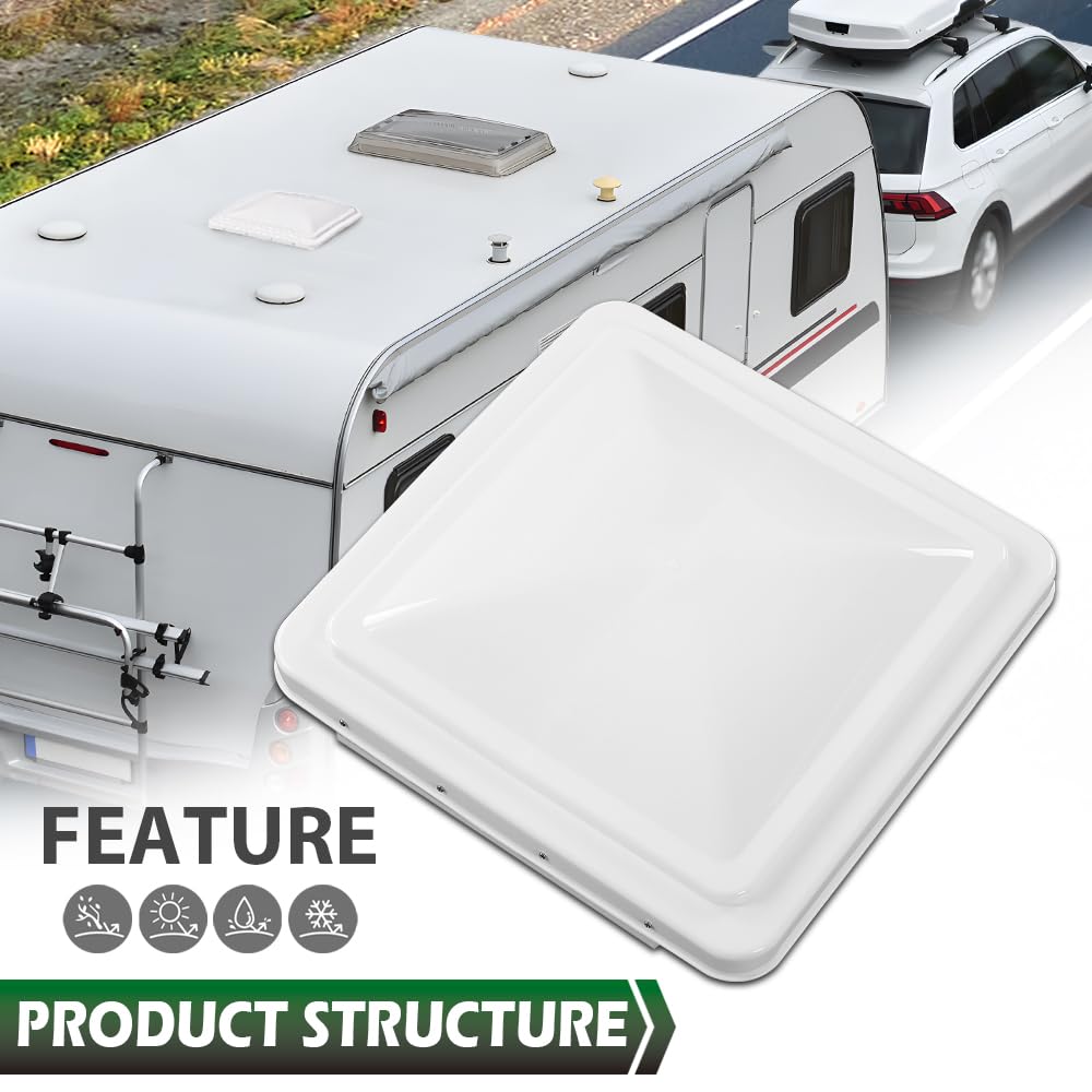 White 14" x 14" Roof Vent Cover Y33296