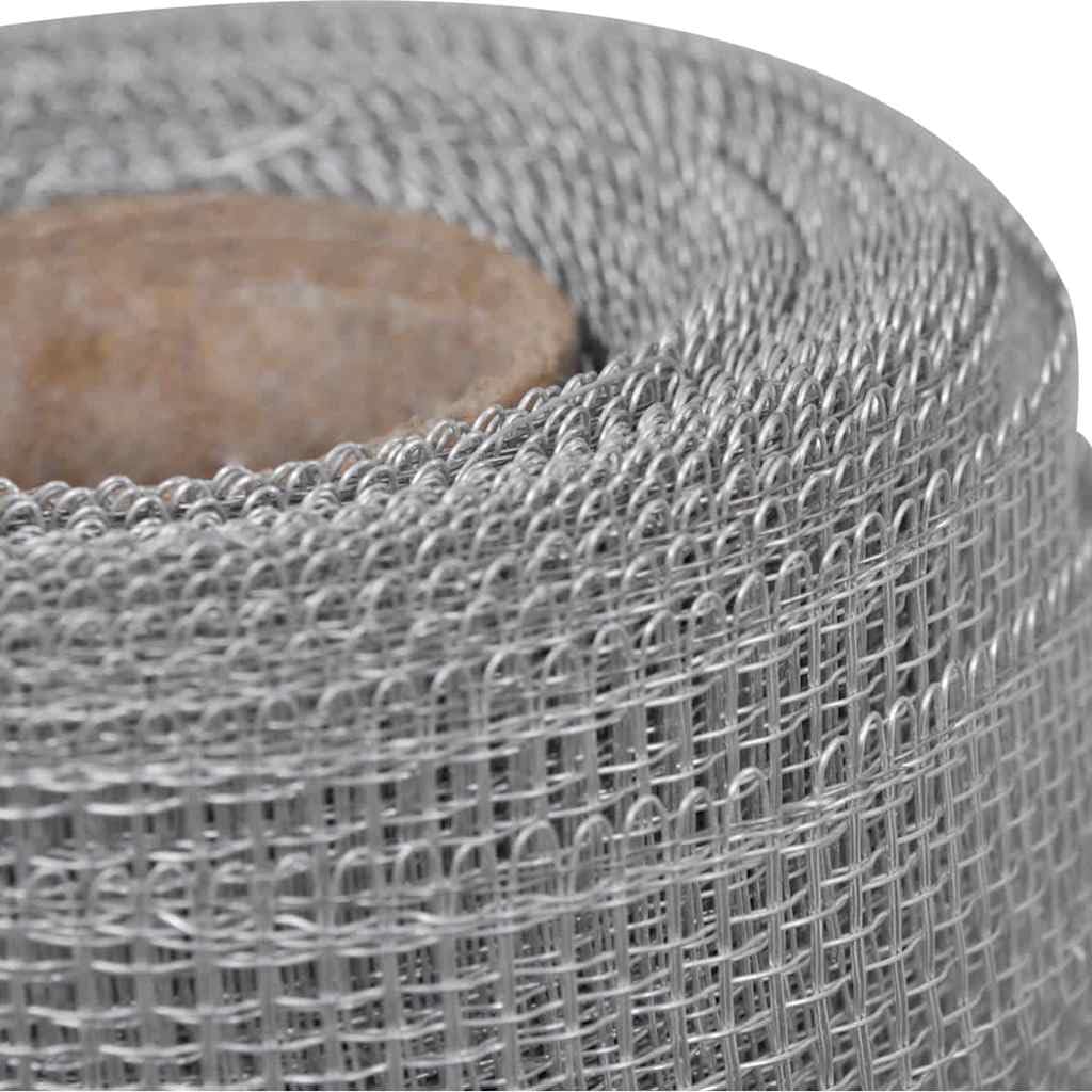 Aluminum Mesh Screen 39.4"x196.9" Silver T90401