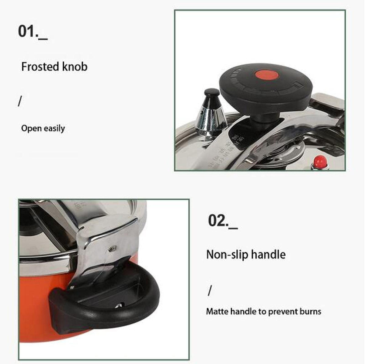 Camping Pressure Cooker Aluminum Alloy 2L V2277