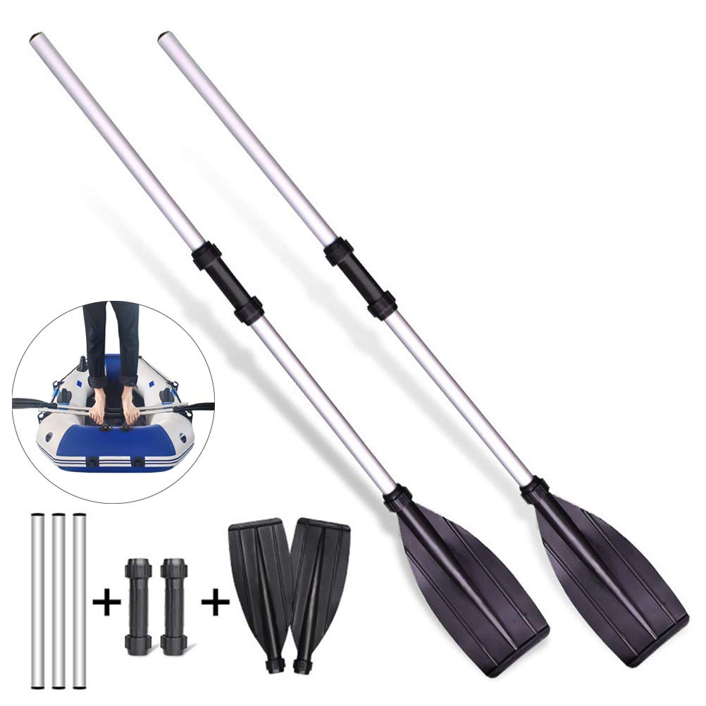 Aluminum Alloy Paddle, 2 Pack Adjustable Kayak Oars Q750848