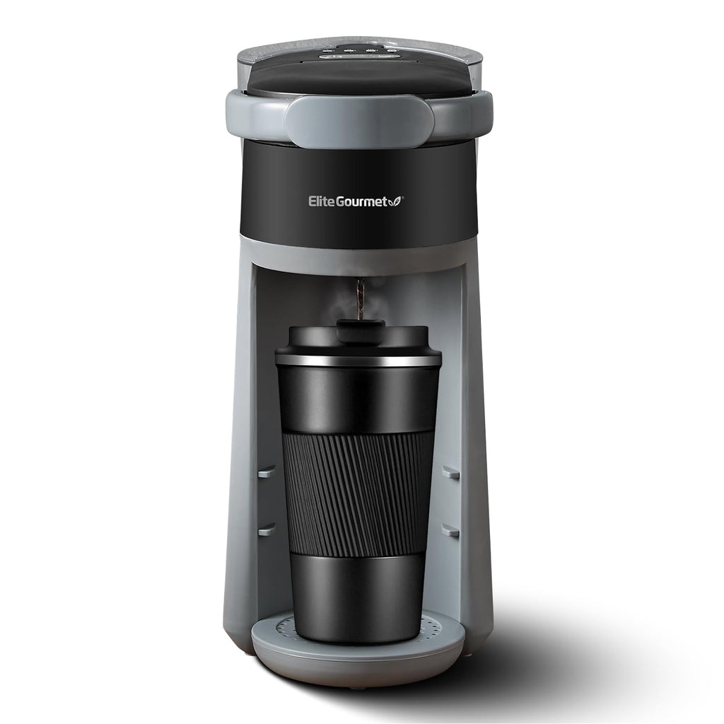 2-in-1 Capsule Coffee Maker, K-Cup & Grounds, Black W862