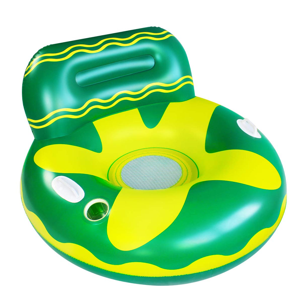 Pool Lounger Float with Cup Holder I70172