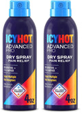 Pain Relief Dry Spray 4 oz with Menthol & Camphor Pack of 2 Q609459