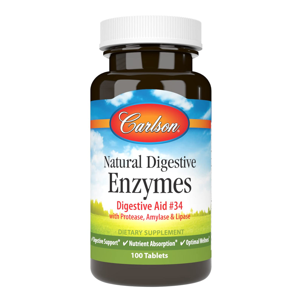 Natural Digestive Enzymes, 100 Tablets W4167