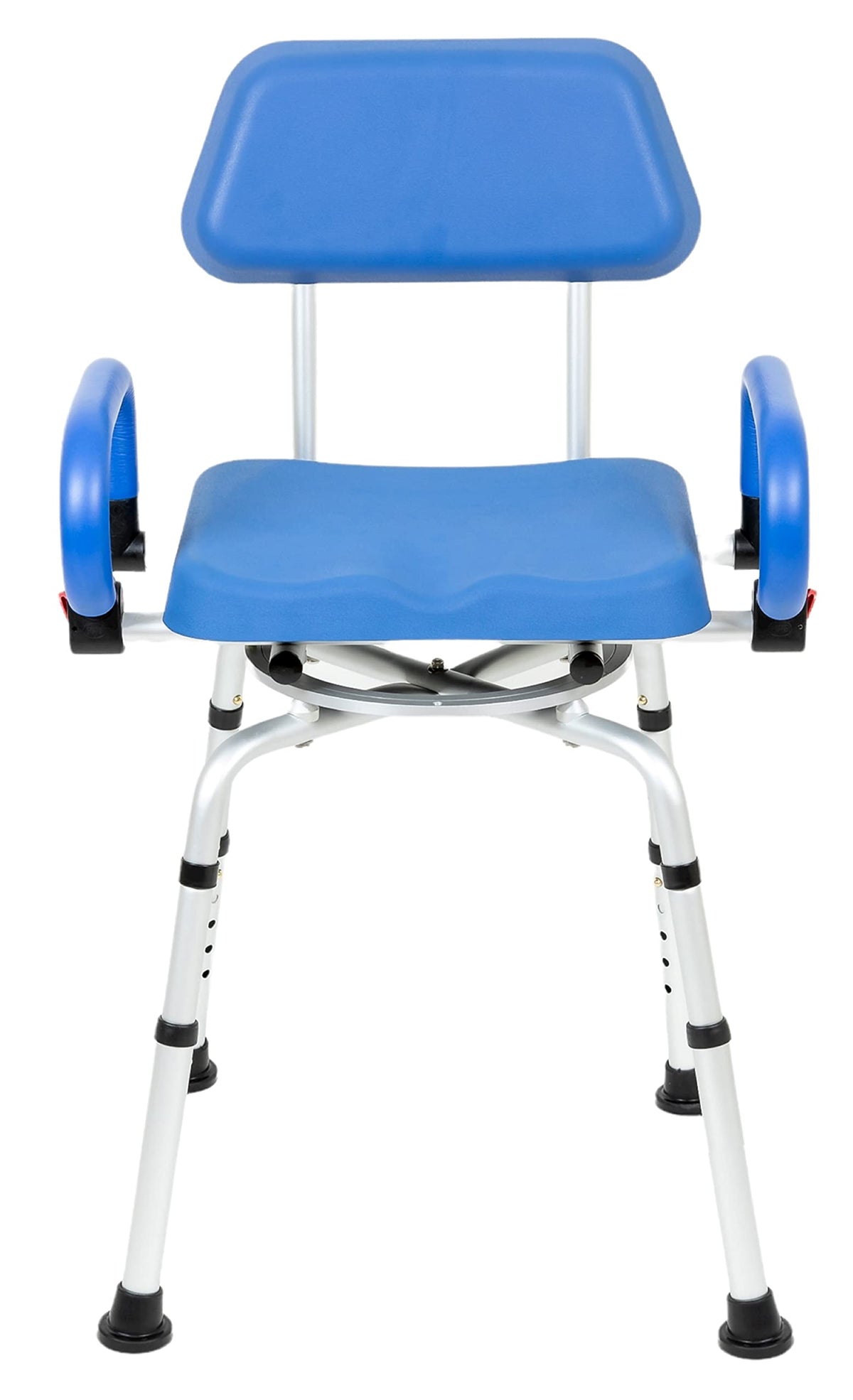 Blue Padded Shower Chair with Back and Arms S9830