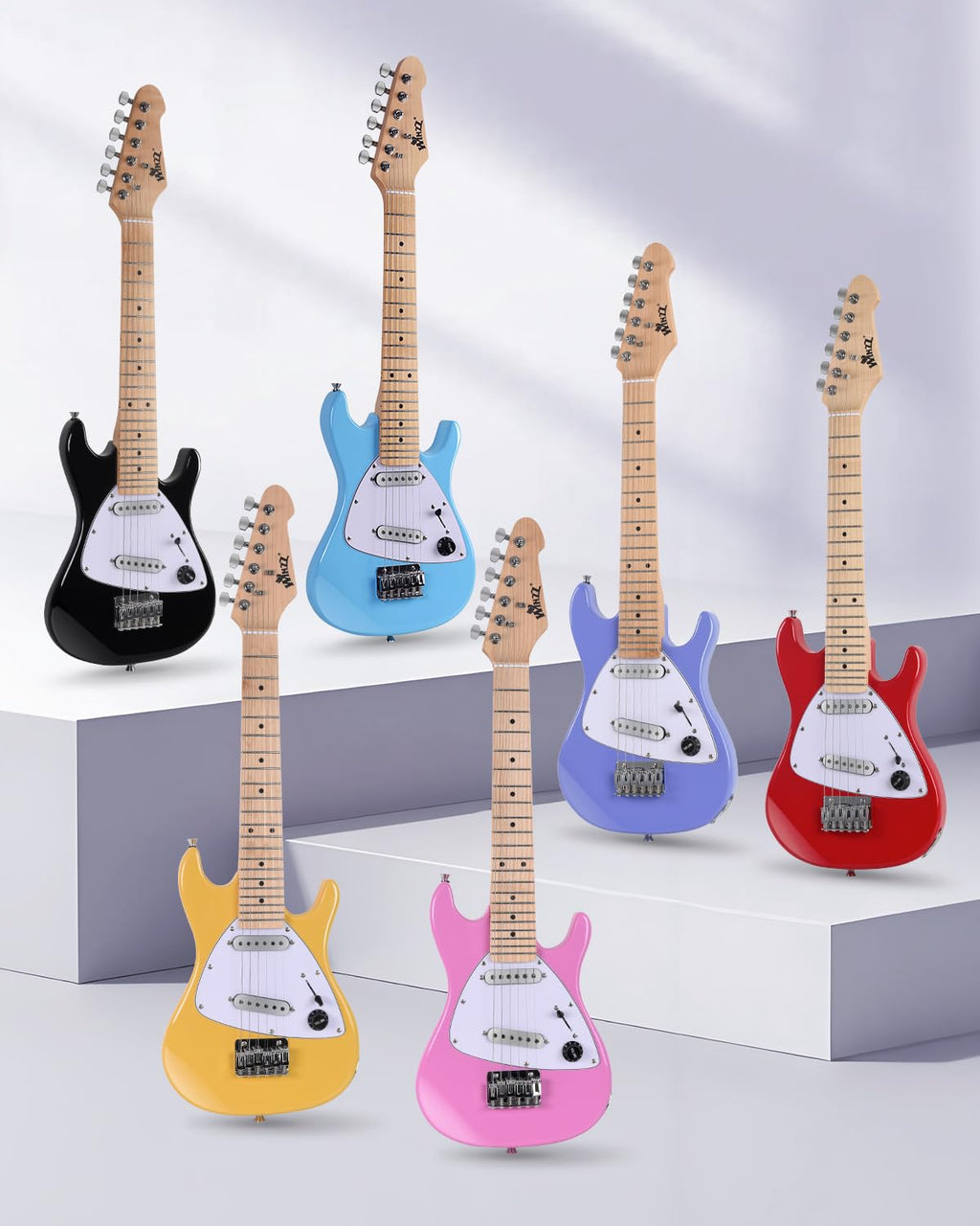 30 Inch 1/4 Size Purple Electric Guitar Kit with Amp S242175