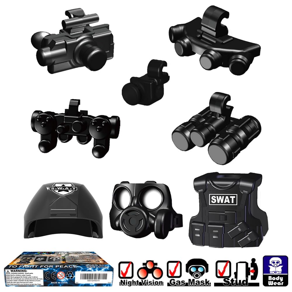 Military Weapon Set with Helmet Body Armor Cloak and Motorcycles A4050