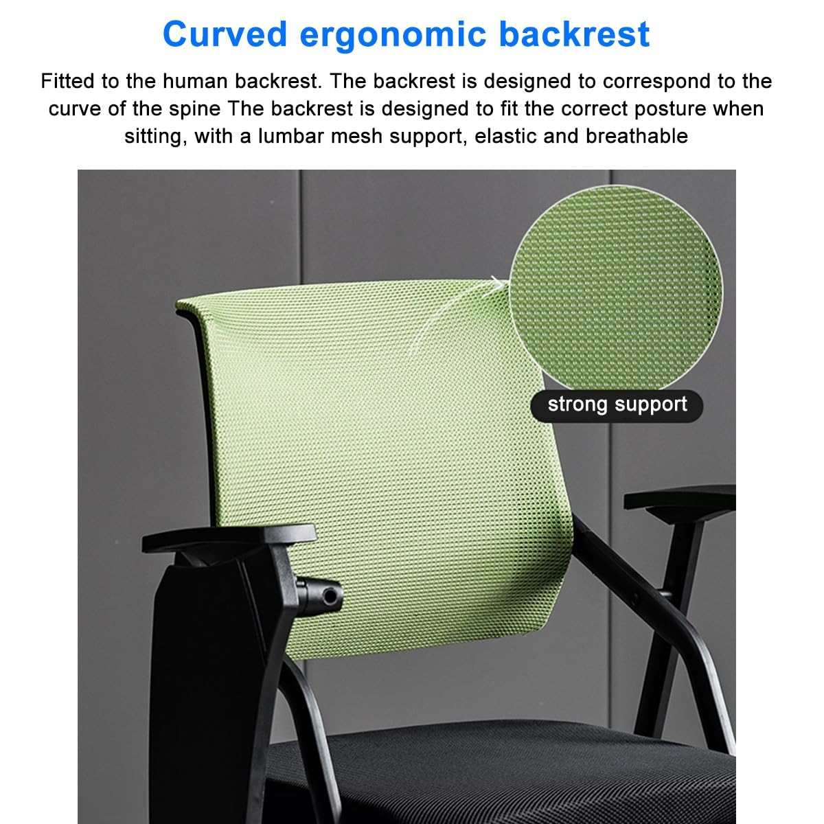 Folding Ergonomic Mesh Office Chair with Armrest Q1864