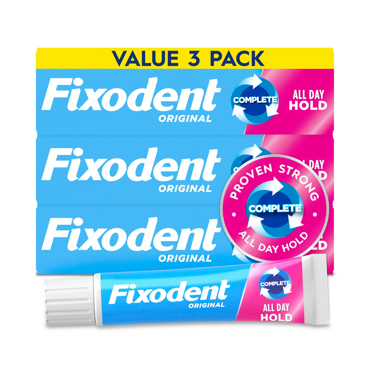 Denture Adhesive Cream 2.4 oz 3-Pack K584