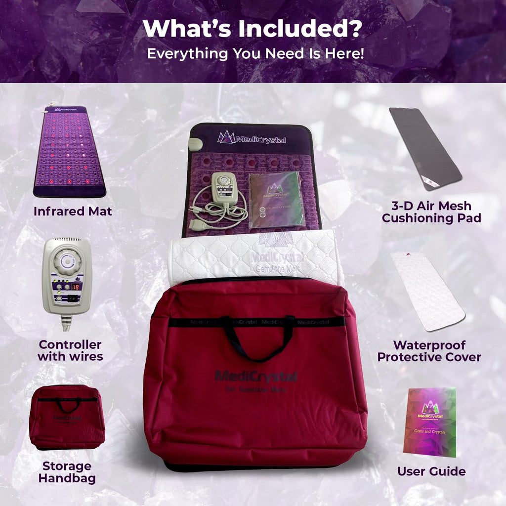 Far Infrared Amethyst Heating Pad Mini 32" L x 20"W B591
