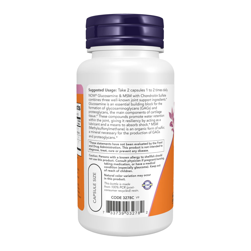 Glucosamine & MSM plus Chondroitin Sulfate, 60 Veg Caps T545043