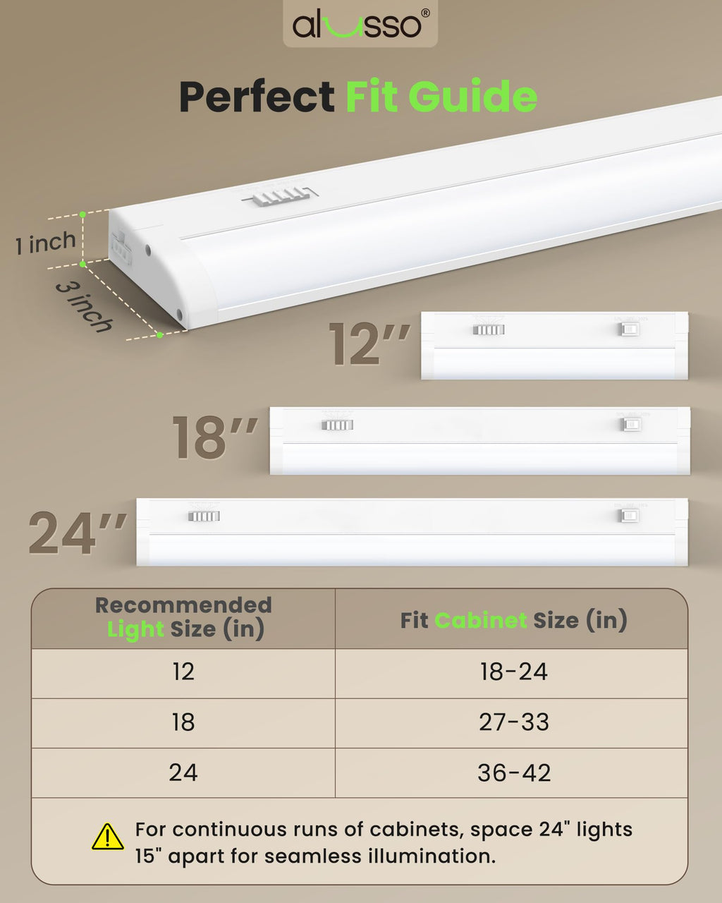 120V 18 Inch Under Cabinet Lighting X23634