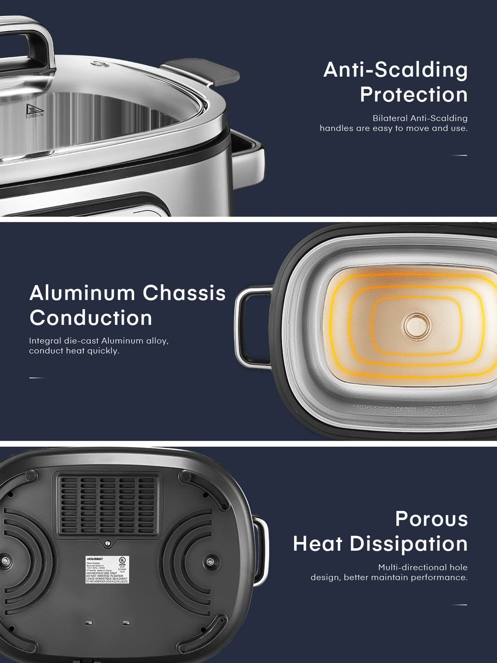 6 Quart Programmable Stainless Steel Slow Cooker T298452