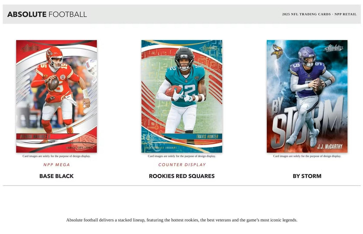 2025 Absolute Football Series Blaster Box with 4 Green Parallels F69469