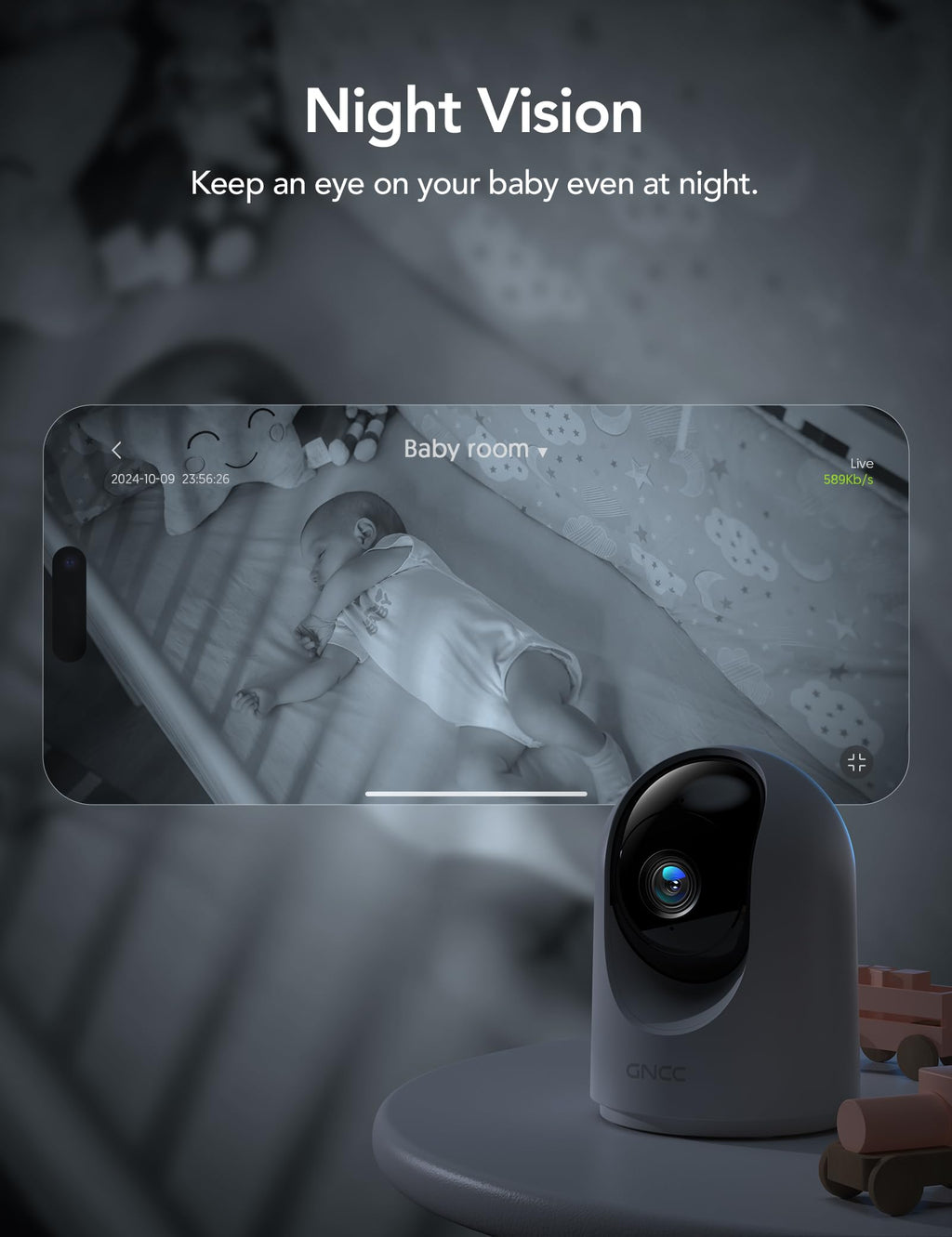 5G Indoor Security Cameras with Phone App, 4Pcs E73000