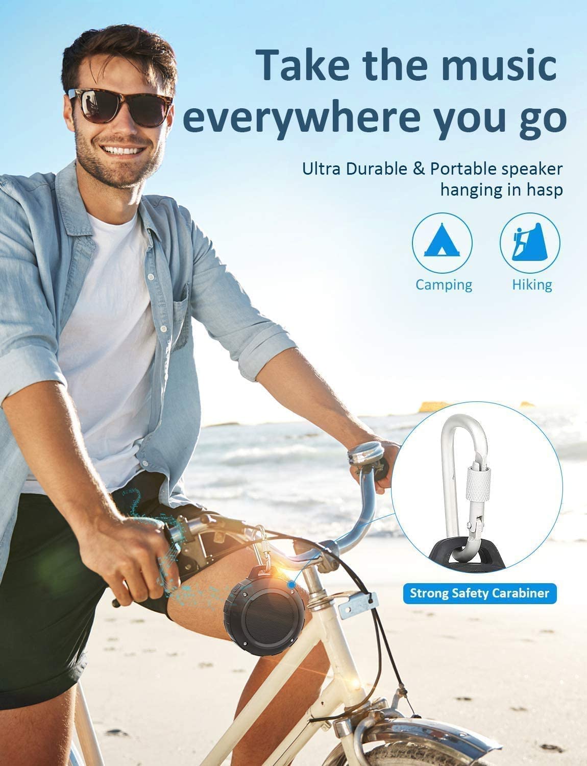 Waterproof Bluetooth Portable Mini Speaker with Subwoofer W688