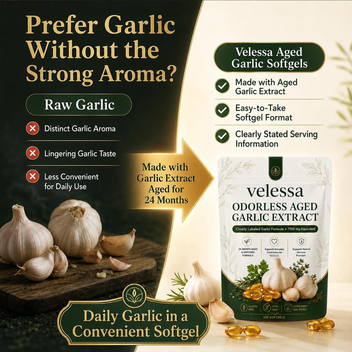 Odorless Aged Garlic Extract P2424