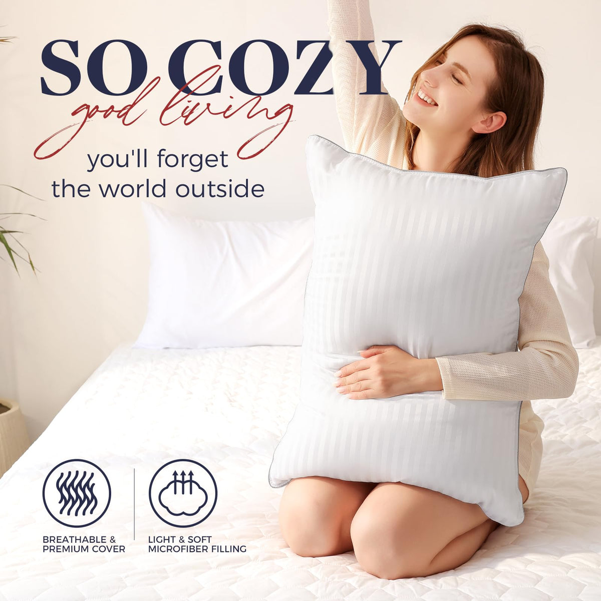 King Size Down Alternative Pillow 2 Pack K1248