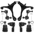 Front Lower Control Arm Suspension Kit with Ball Joints Sway Bars Outer Tie Rods 8pcs L367390