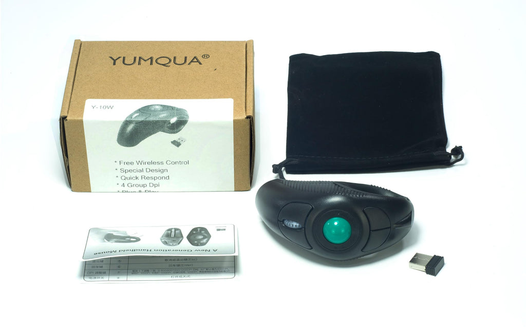Wireless Trackball Mouse with Roller Ball F643391