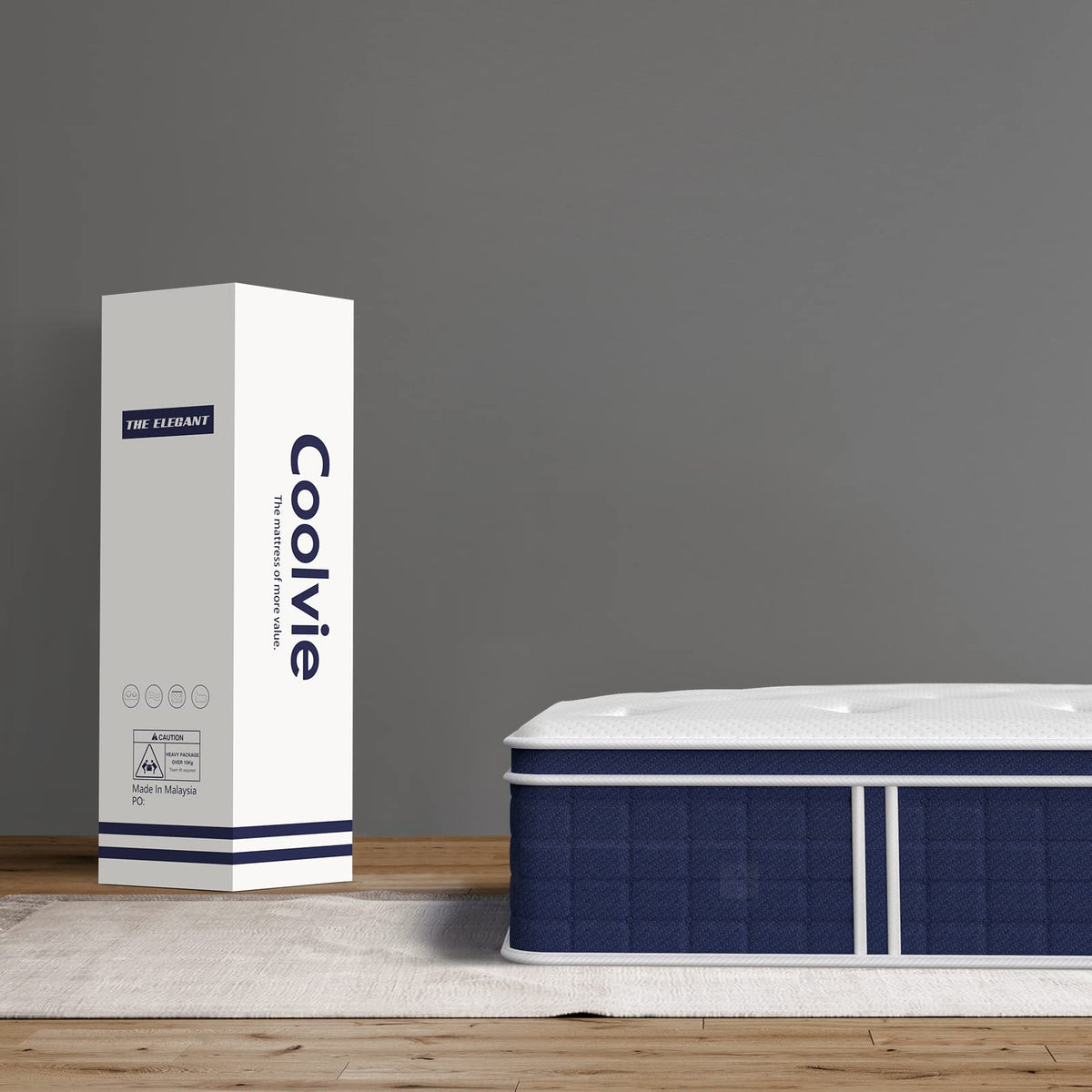 12 Inch Twin XL Medium Firm Mattress Z95836