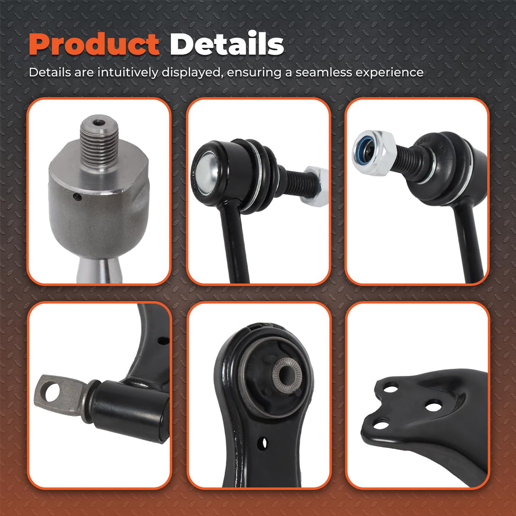 14PCS Front Lower Control Arm Suspension B417