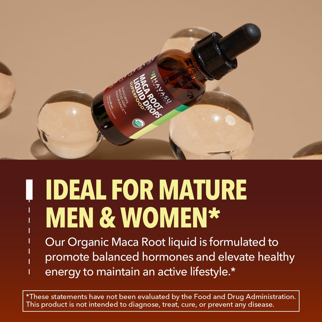 Organic Maca Root Liquid Drops & L Arginine L Citrulline Supplement S6295