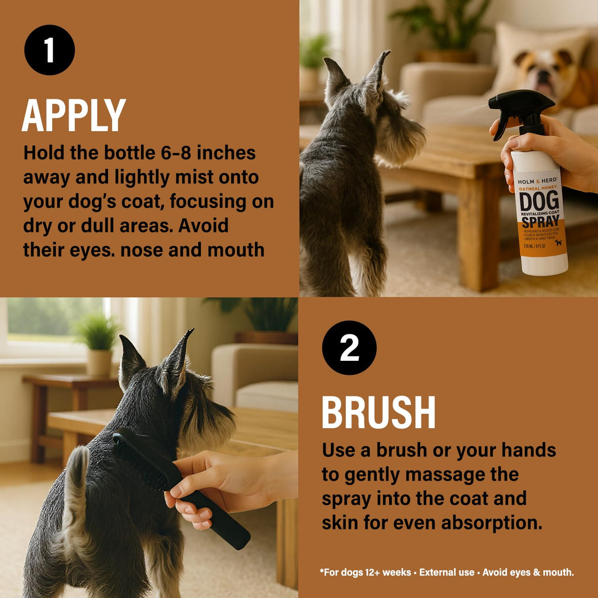 Oatmeal Honey Dog Deodorizing Spray A238