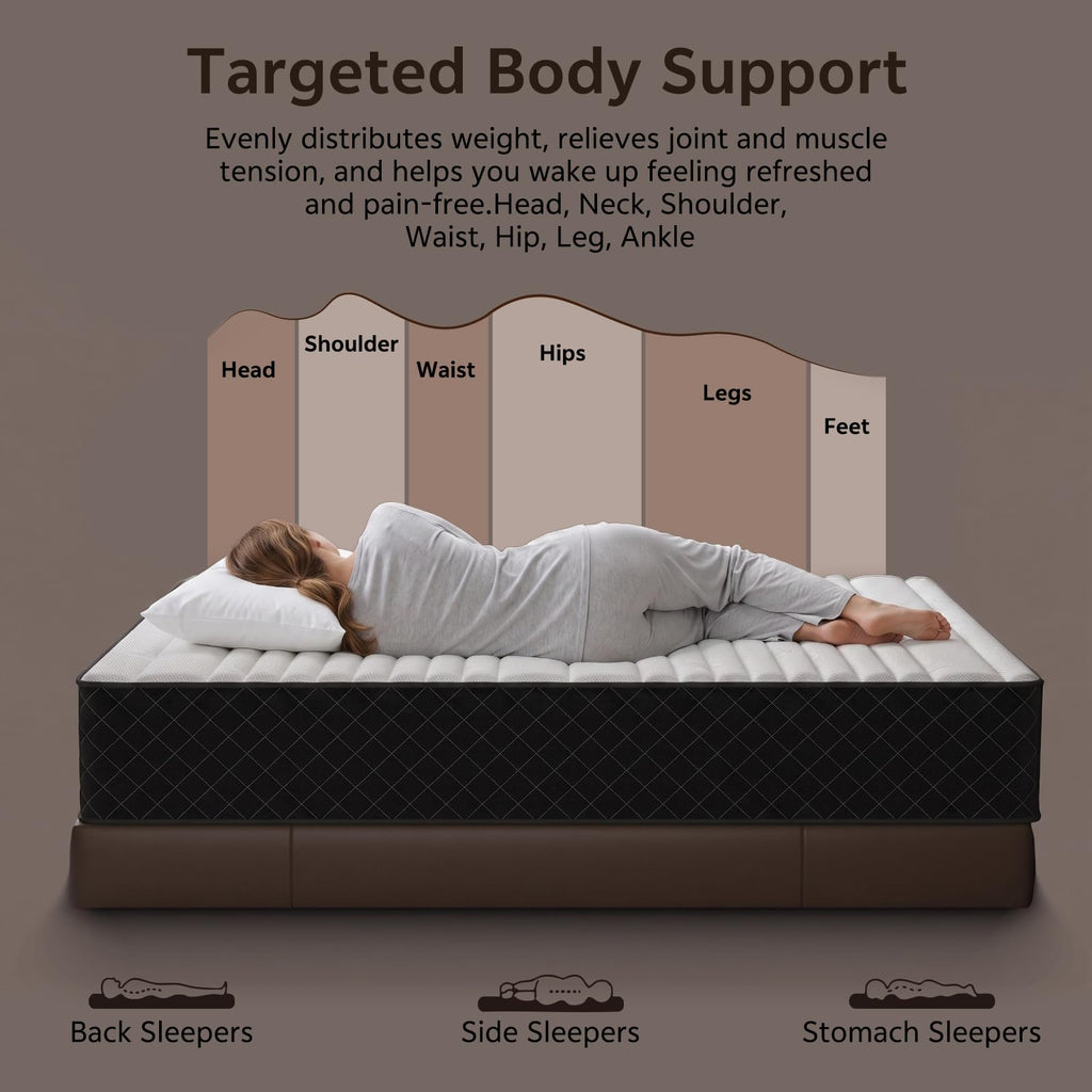 Full Size 12 Inch Hybrid Mattress O163
