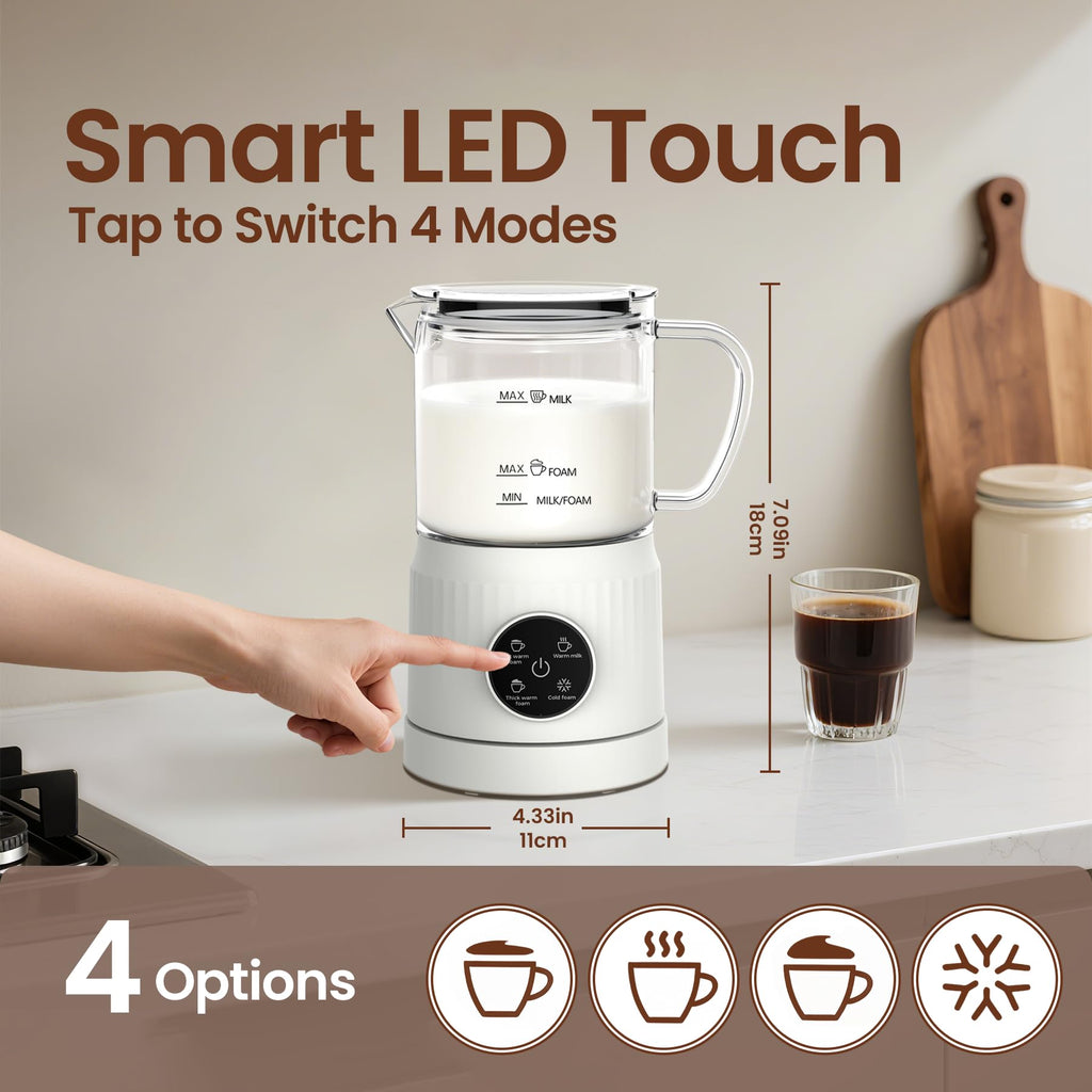 4-in-1 Electric Milk Frother and Steamer S162879